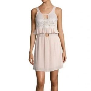 For Love & Lemons Sienna Mini Dress in Dusty Rose